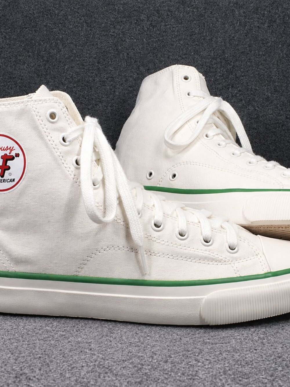 PF Flyers Bob Cousy All American Hi Top White Green Sneakers NEW Mens Size 11.5